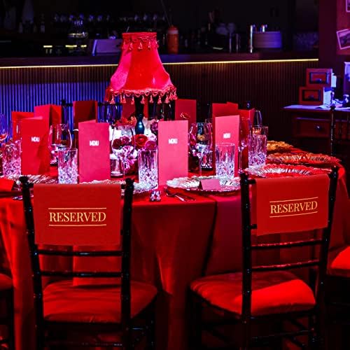 Buryeah Reserved Chair Signs for Weddings Parties Events 12 Pcs