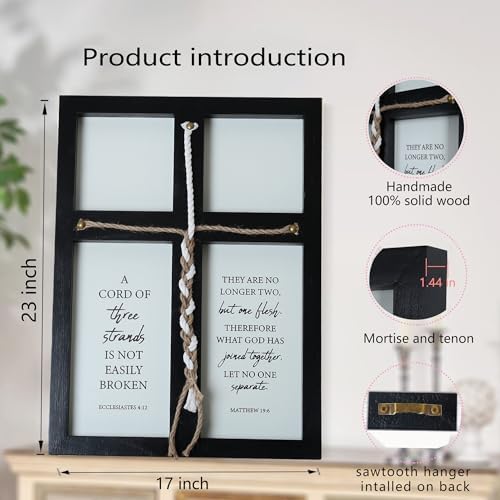 LOSOUR 3 Strand Wedding Unity Cord Sign 17x23in