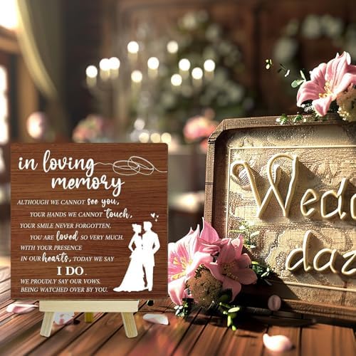 In Loving Memory Wedding Sign with Stand