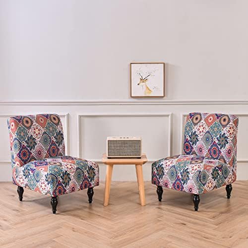 Armless Accent Chair Cover Slipcover for Living Room Hotel