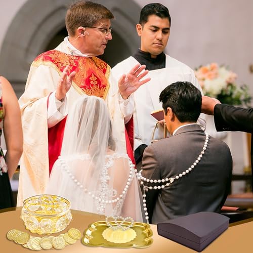 Catholic Wedding Set with Unity Coins and Lasso