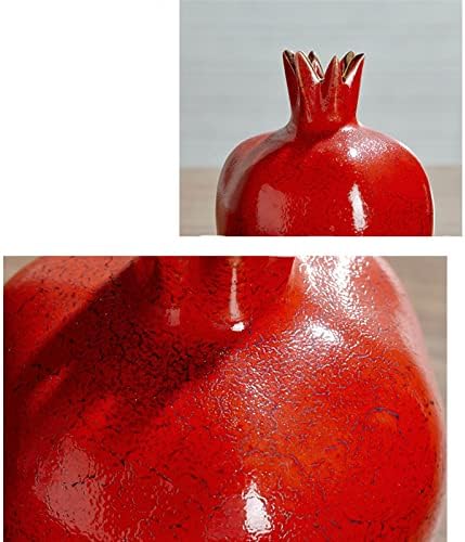 Tomyeus Artificial Pomegranate Statue Desk Decor