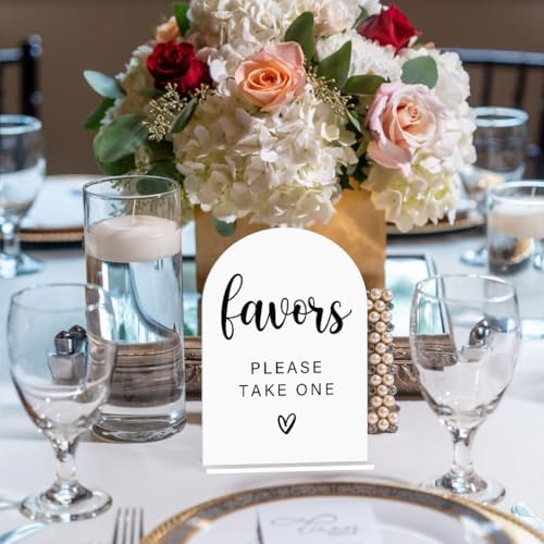 Acrylic Wedding Sign with Modern Font Design White