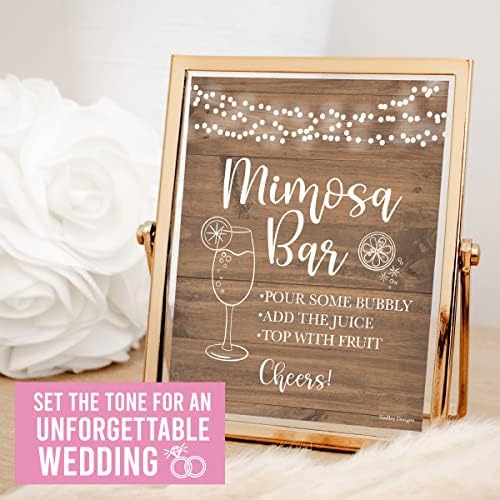 Hadley Designs 9 Rustic Wedding Signs Set