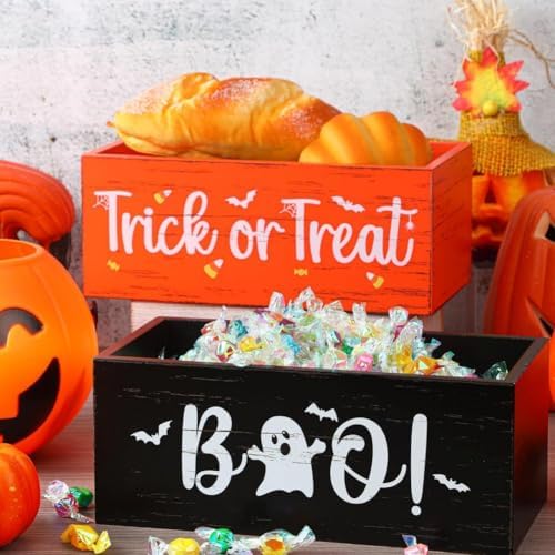 Ochine Halloween Candy Bowls with Ghost Design