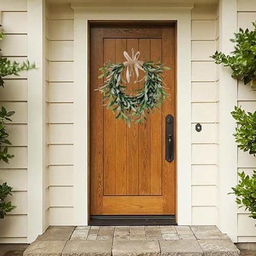Artificial Olive Wreath for Front Door Wall Decor