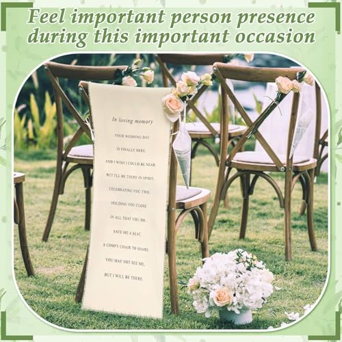 Loving Memory Wedding Chair Sign Banner