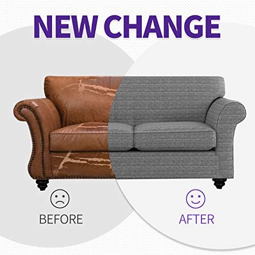 2 Piece Chair Covers for Living Room with Arms