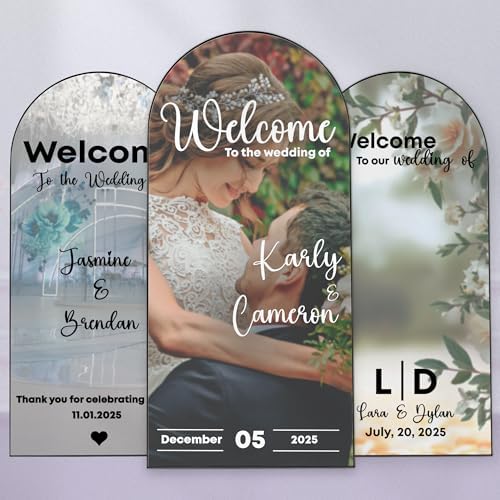 EGD Custom Wedding Mirror Welcome Sign