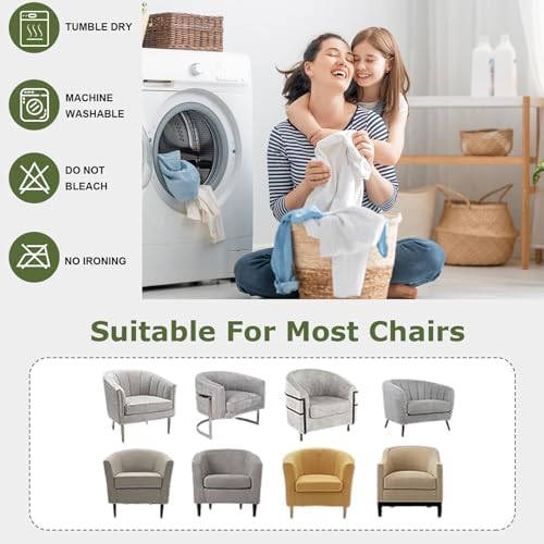HAOYONG 2 Piece Stretch Armchair Slipcover
