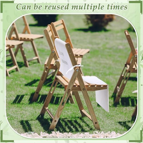 Loving Memory Wedding Chair Sign Banner White 15 x 50