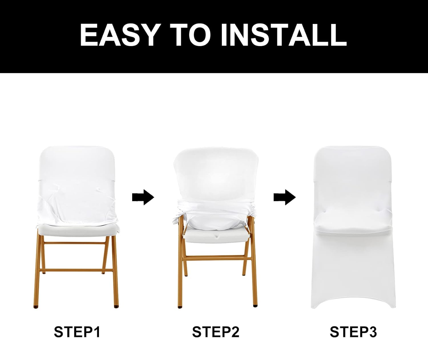 Spandex Chair Covers 25PCS Stretchable for Home Events
