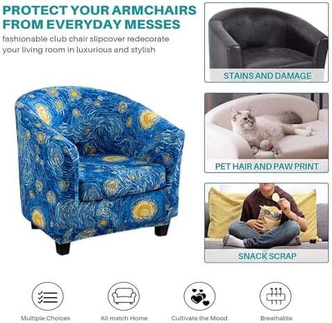 NILUOH 2 Piece Stretch Armchair Slipcovers