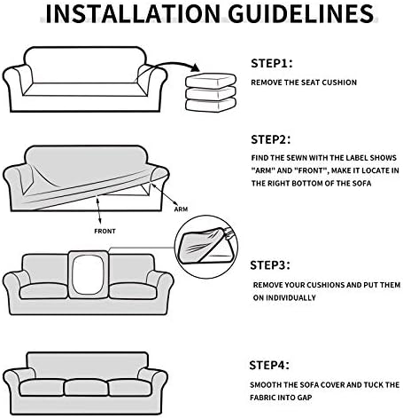 Easy-Going 2 Piece Stretch Sofa Cover for Dogs