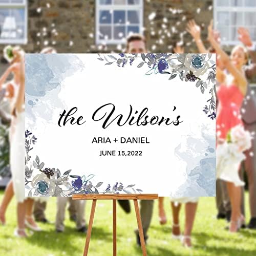 Alioyoit Custom Wedding Welcome Sign 12x16 Inch