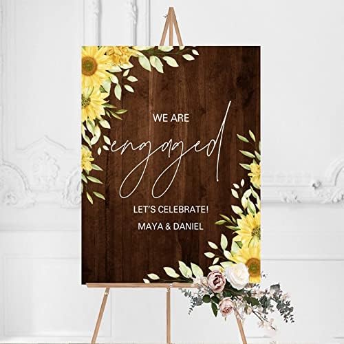 Custom Wedding Welcome Sign 12x16 Inch Brown Wood