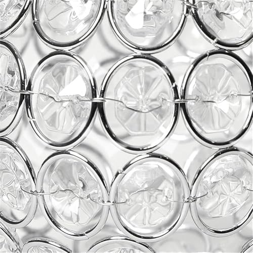 Pemberly Row Crystal Circular Centerpiece Bowl in Chrome