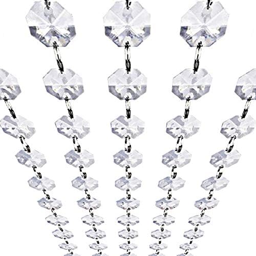 Crystal Acrylic Diamond Bead Garland Strands 16 Feet KinHom