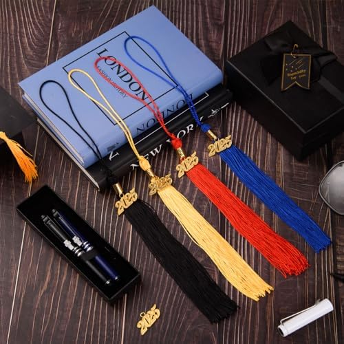 12 Piece Graduation Tassel with 2025 Gold Charm