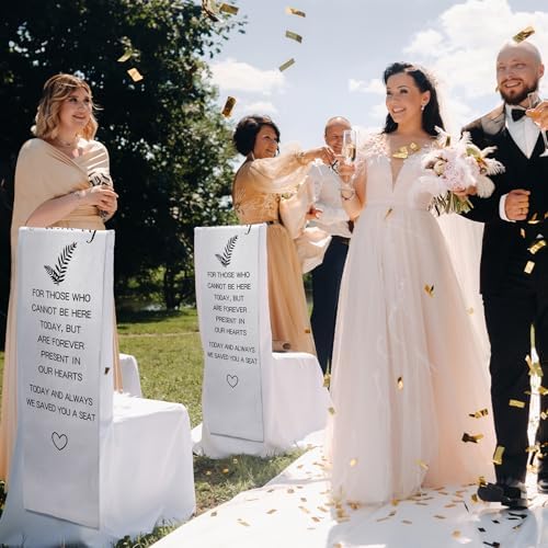 Yousoontic Memorial Wedding Chair Sign 14x49 Inch