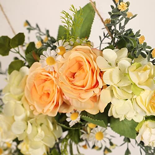 MOTUZP Artificial Rose Flower Swag 177In Arch Decor