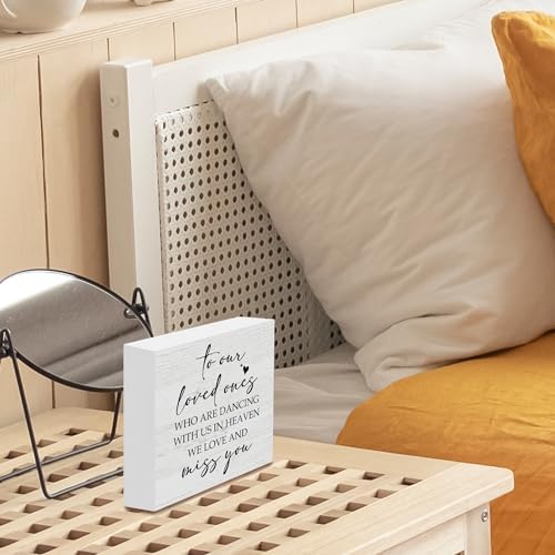 Wedding Memorial Wooden Box Sign Decor 5x5 Inches