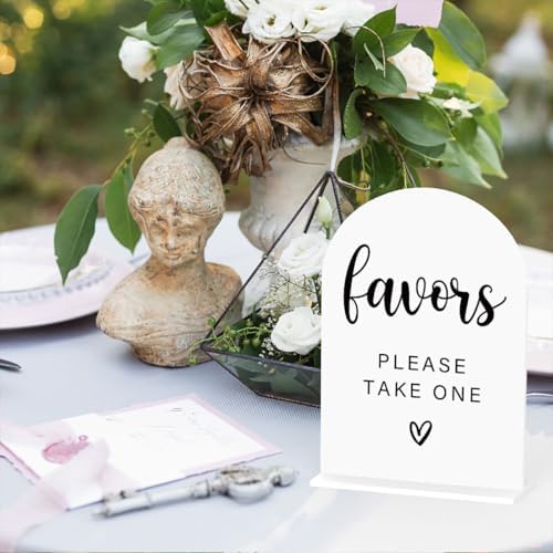 Acrylic Wedding Sign with Modern Font Design White