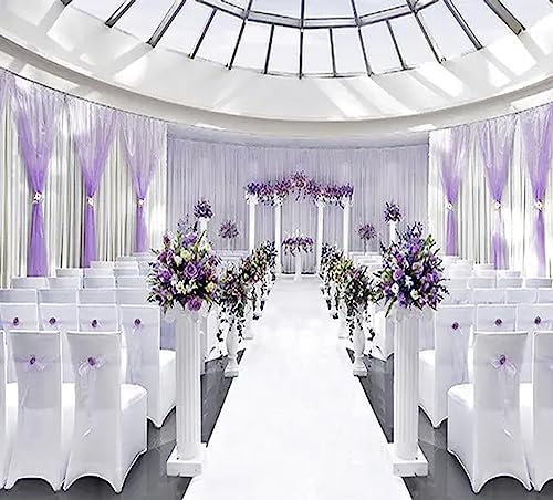 Tosnail 30 Pack White Organza Chair Sashes