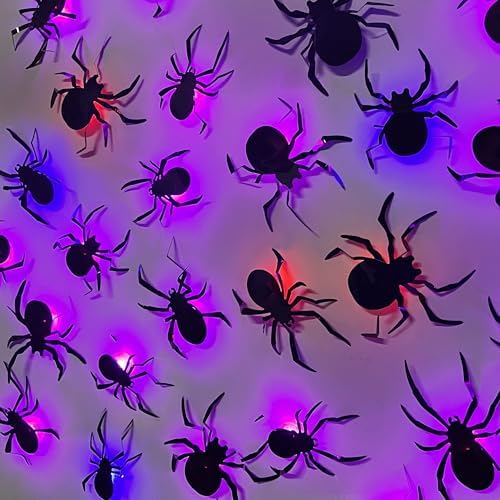 DRDUDU 36 Pack Halloween Spider Wall Decor