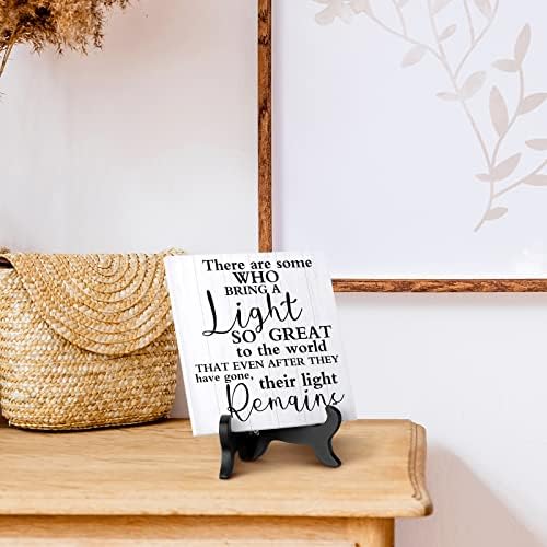 Sympathy Wooden Stand Decor for Grief and Remembrance
