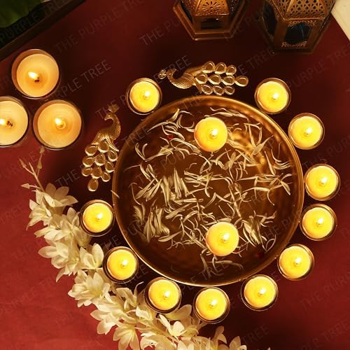 Beautiful Handcrafted Peacock Urli Bowl For Diwali