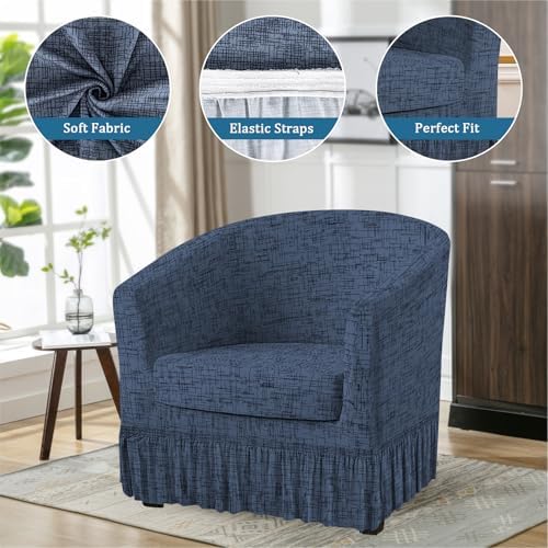 FUANGUI 2 Piece Club Chair Slipcover Set