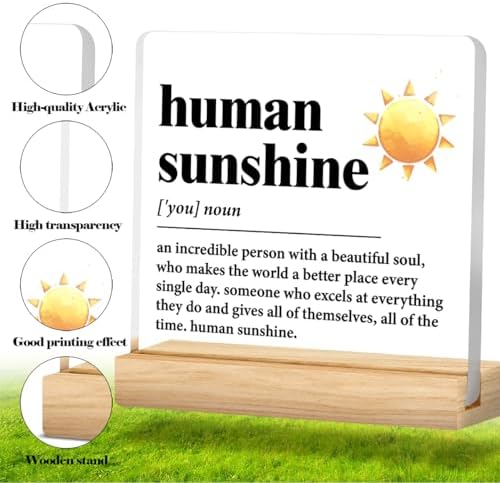 Human Sunshine Motivational Gift for Women Men