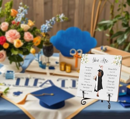 Graduation Wood Sign With Iron Stand Christian Decorations