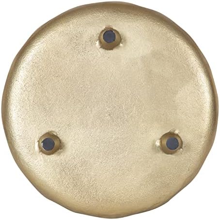Kate and Laurel Alessia Gold Metal Tray 16 Inch Diameter