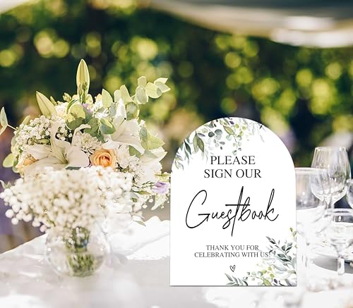 Wooden Arch Wedding Sign with Stand for Reception