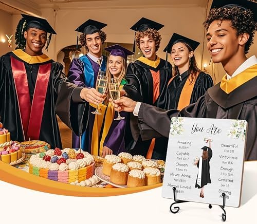 Graduation Wood Sign With Iron Stand Christian Decorations