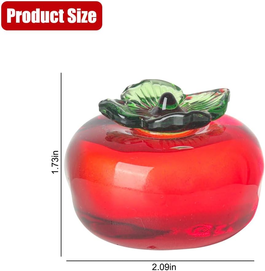 JOONOR Crystal Persimmon Decorative Figurine