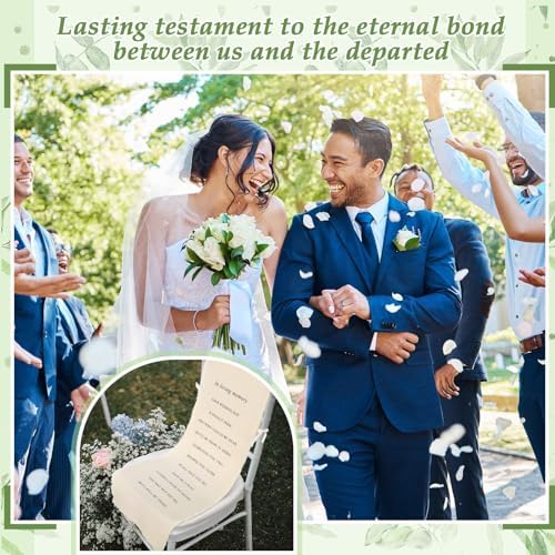 Loving Memory Wedding Chair Sign Banner