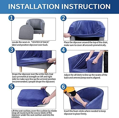 NILUOH 2 Piece Stretch Armchair Slipcovers