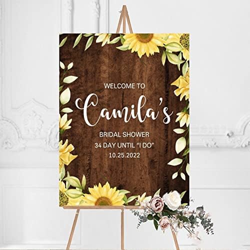 Customizable Rustic Wood Wedding Welcome Sign 1