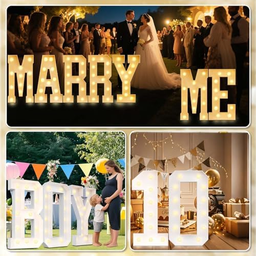 Ledido 4ft Light Up Letter Marquee Sign Decor