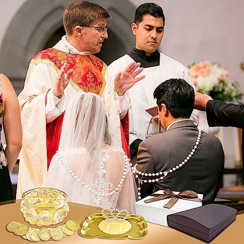 ESNOY Catholic Wedding Arras Set with 13 Unity Coins
