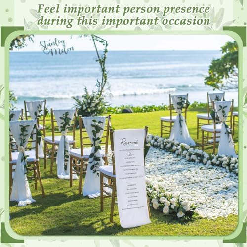 Loving Memory Wedding Chair Sign for Reserved Seats
