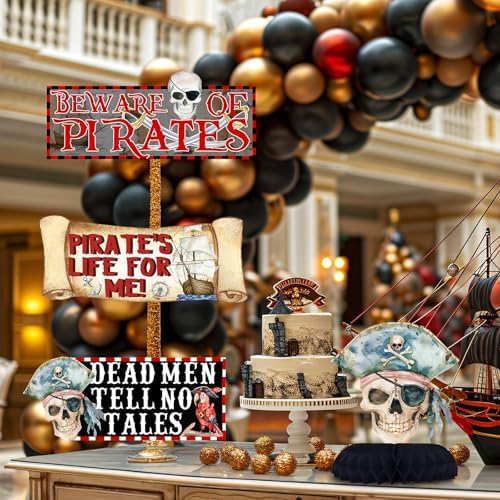 20-Piece Pirate Party Directional Signs Set