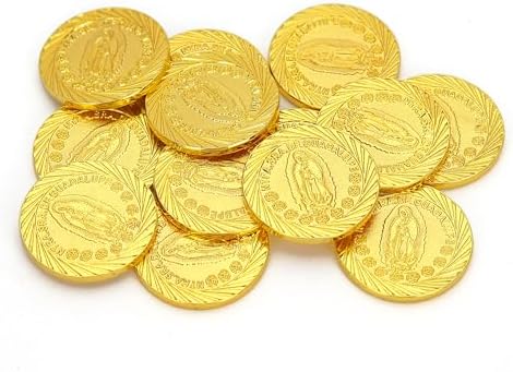 Catholic Wedding Arras Set with Gold Coins and Decorative Tray