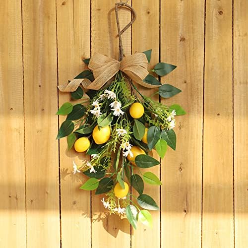 236in Artificial Lemon Daisy Swag Handmade