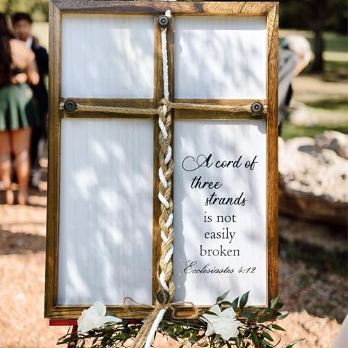 Three Strands Cord Wedding Unity Sign 16x22in