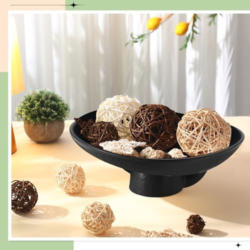 Exquisite Black Ceramic Decorative Bowl 135x11 Inch
