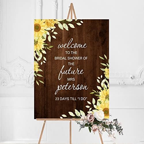 Alioyoit Rustic Wooden Wedding Welcome Sign